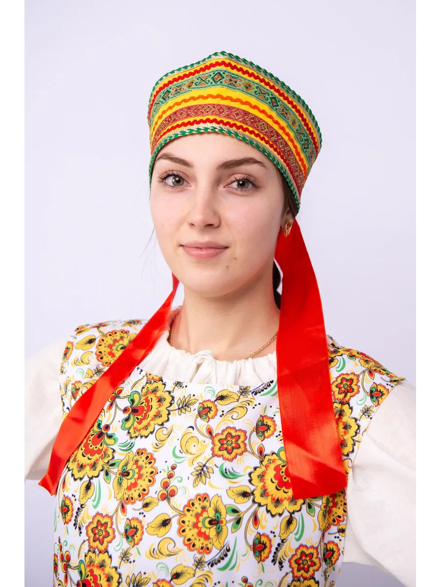Кокошник желтый